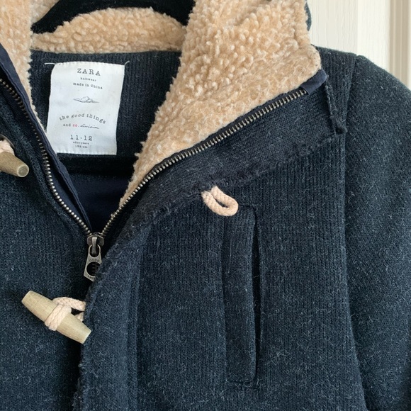 Boy’s Zara Wool Hoodie Jacket - Picture 3 of 5